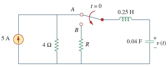 Solved In the circuit given below, R = 14 ? and the switch | Chegg.com
