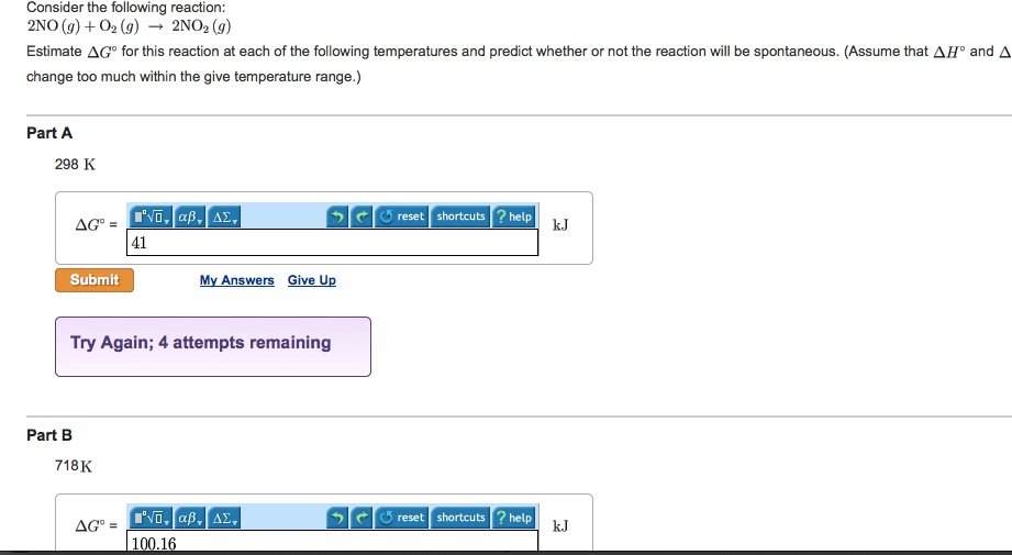 Consider The Following Reaction 2no G O2 G Chegg Consider The Following Reaction 2no G O2 G Chegg