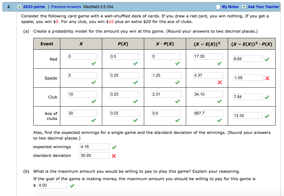 Solved Consider the following card game with a wellshuffled