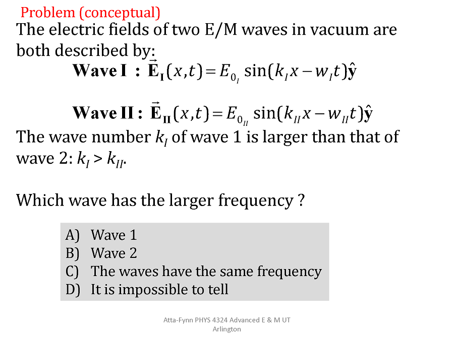 Solved Problem (conceptual The electric fields of two E/M | Chegg.com