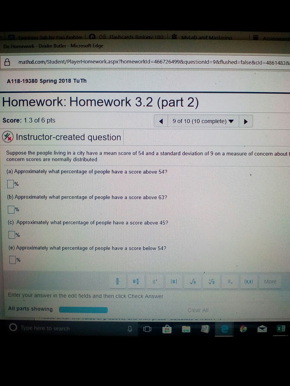 Solved Do Homework Deidre Butler Microsoft Edge math com | Chegg.com