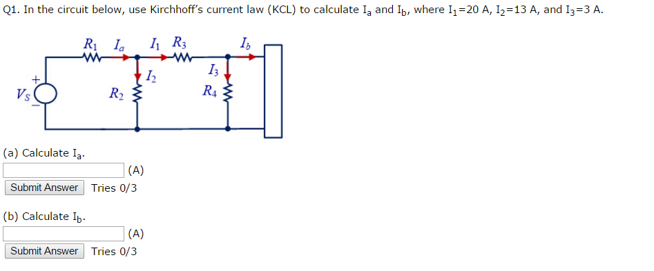 Solved In The Circuit Below, Use Kirchhoff's Current Law | Chegg.com