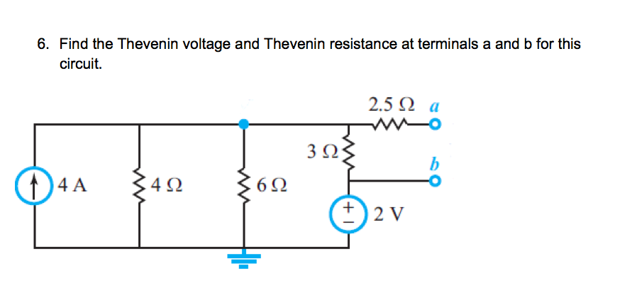 Solved Find The Thevenin Voltage And Thevenin Resistance At 7953