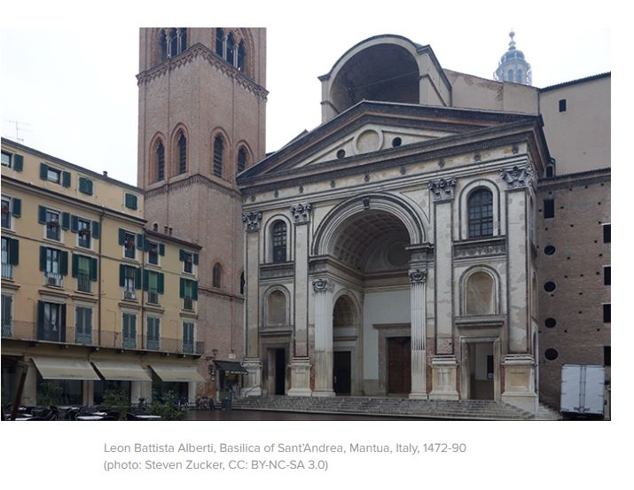 Solved Leon Battista Alberti Facade Of Sant'andrea.write A | Chegg.com