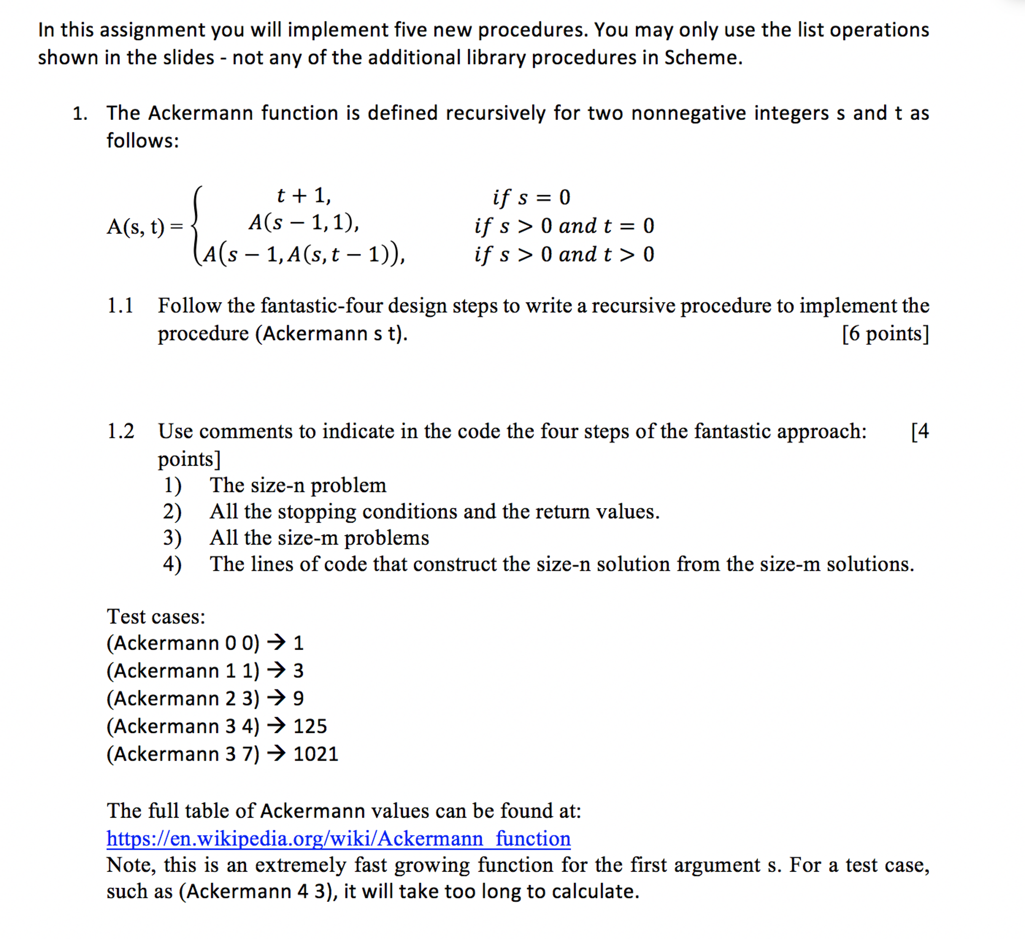 Scheme Programming Assignment Help!? Please Try | Chegg.com