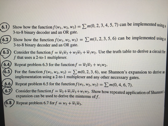 Solved Show how the function f(w_1, w_2, w_3) = sigma m (0, | Chegg.com