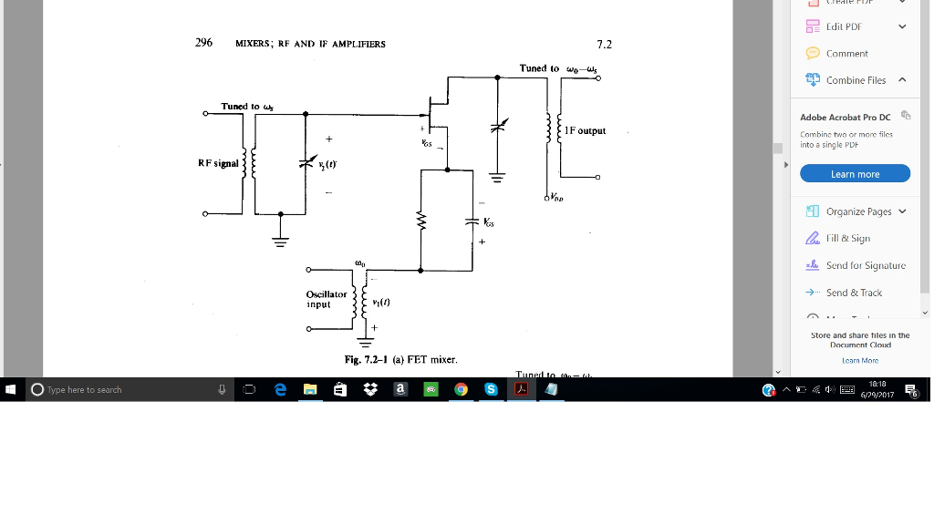 Solved Edit PDF 296MIXERS; RF AND IF AMPLIFIERS 7.2 Comment