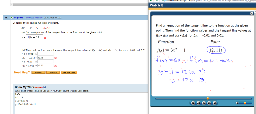 Solved Consider the following function and point. f(x) = | Chegg.com