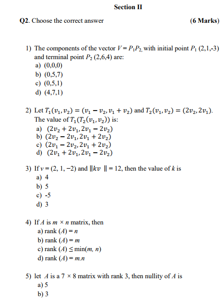 Solved Q1. Determine whether the statement is true (T) or | Chegg.com