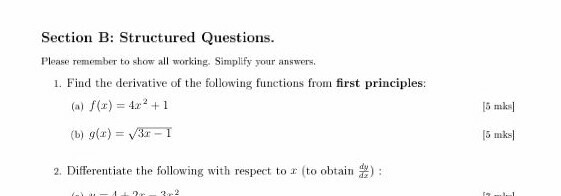 Solved Section B: Structured Questions. Please Remember To | Chegg.com