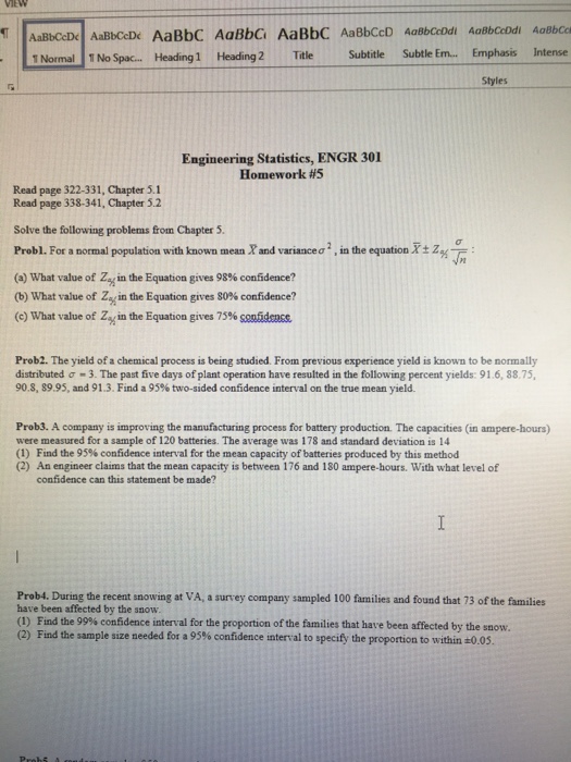 Solved For a normal population with known mean X and | Chegg.com