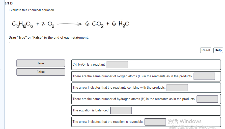 Solved Evaluate this chemical equation. C_6H_12O_6 + 2 O_2