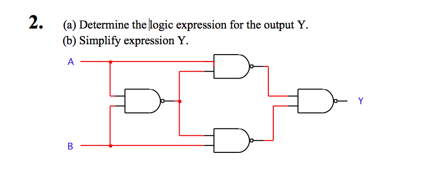 Solved Determine the logic expression for the output Y. | Chegg.com