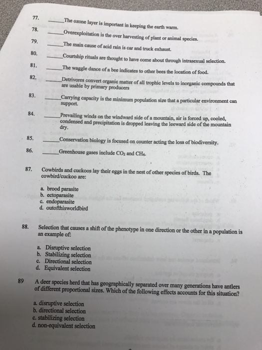 Solved Multiple Choice 1. Darwin claimed that the | Chegg.com