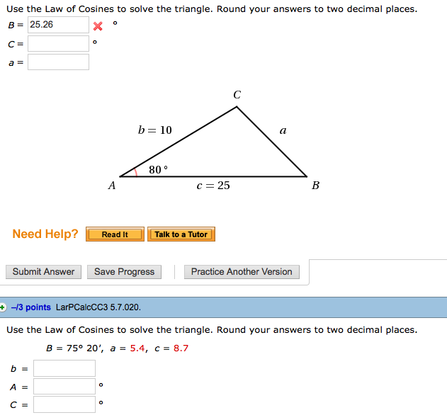 Solved Find Values For B Such That The Triangle Has One 