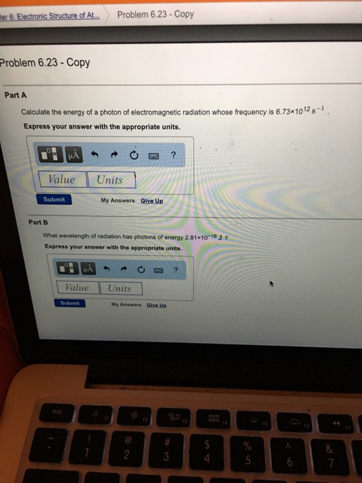 Solved Calculate The Energy Of A Photon Of Electromagnetic | Chegg.com