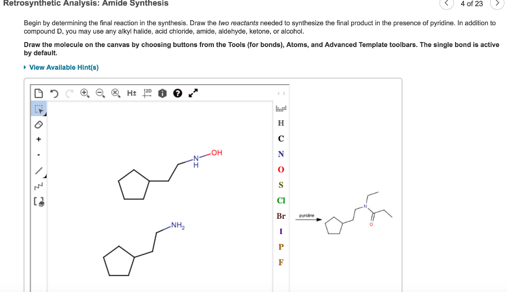 advanced retrosynthesis problems retrosynthesis app