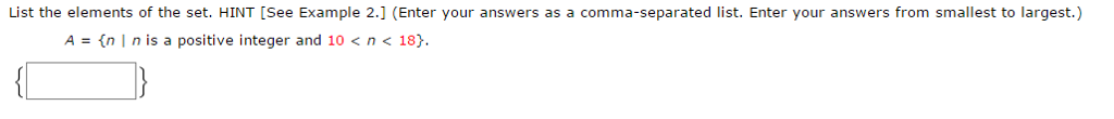 Solved List the elements of the set. A = {n | n is a | Chegg.com