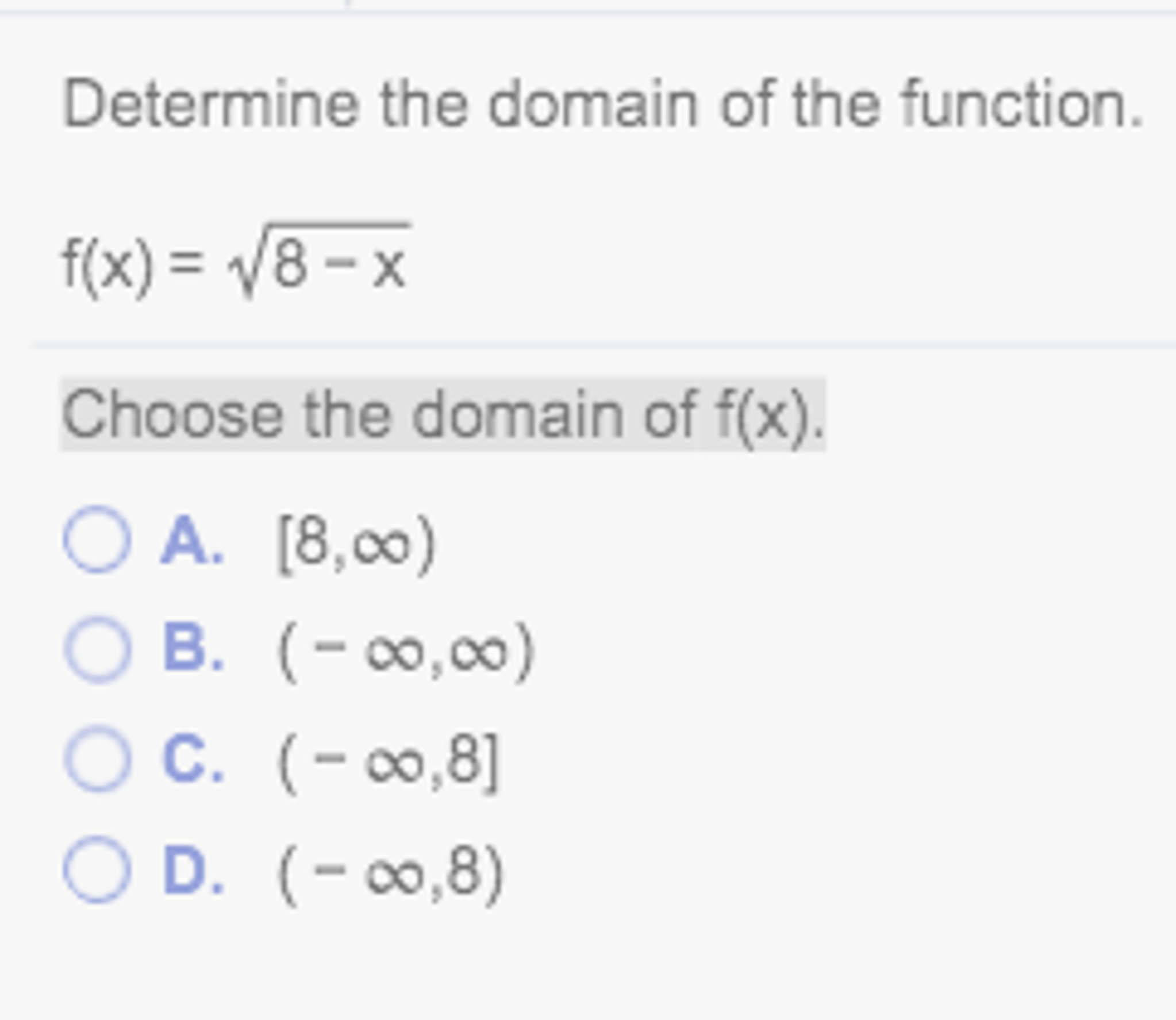 Solved square root of x 8 chegg
