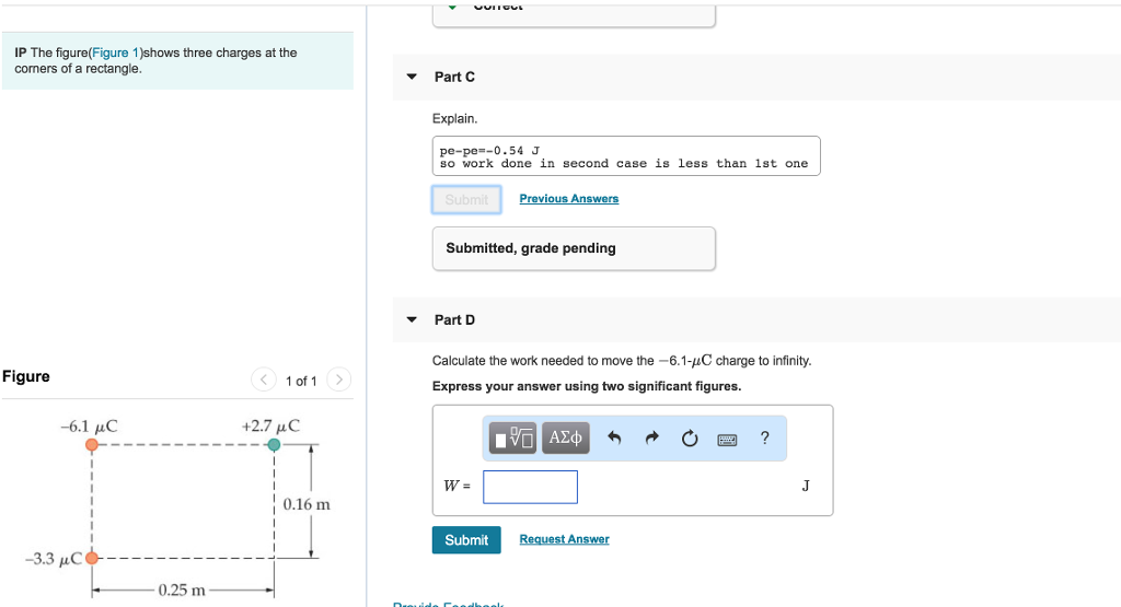 Solved 1 The Figure Below Shows Two Charges A Calculate Chegg Com