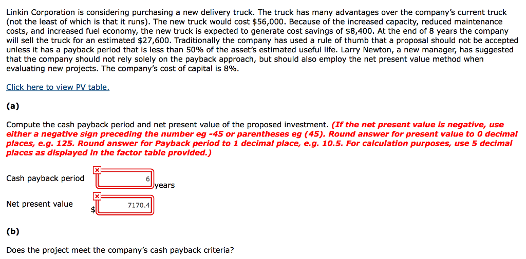 Solved Linkin Corporation is considering purchasing a new