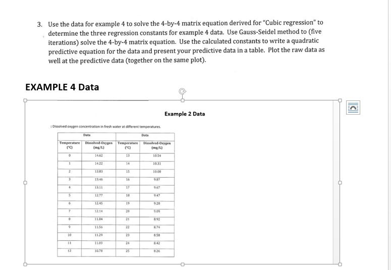 3. Use the data for example 4 to solve the 4-by-4 | Chegg.com