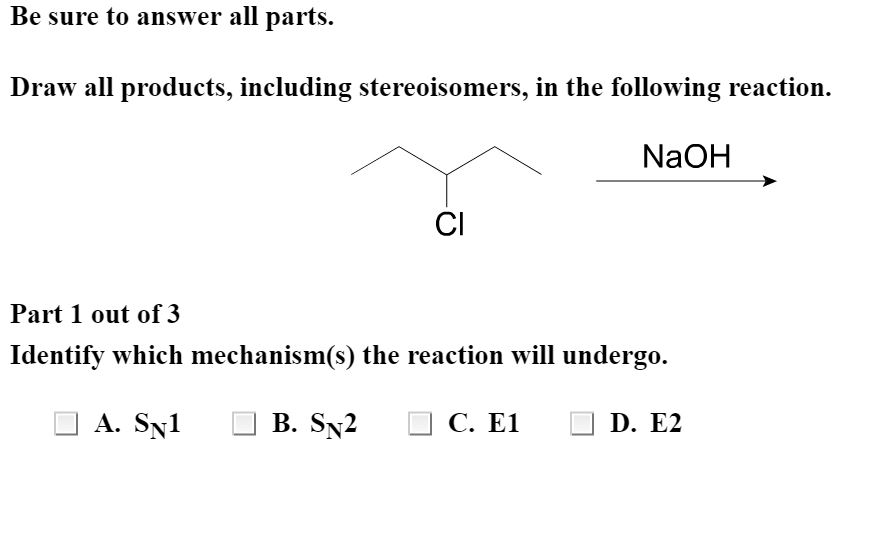 Solved Draw all products, including stereoisomers, in the