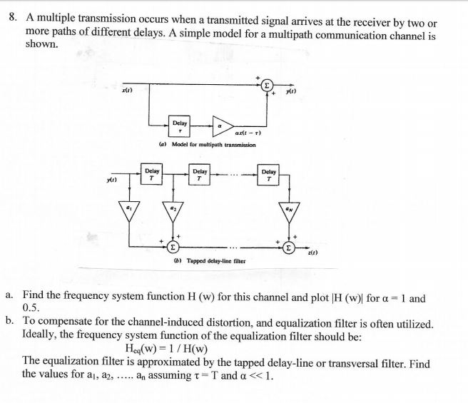 Solved A multiple transmission occurs when a transmitted