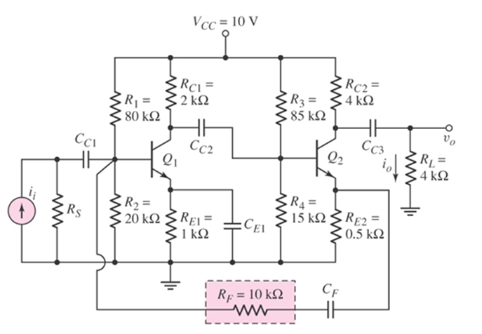 Solved Simulate the following circuit using PSpice or | Chegg.com