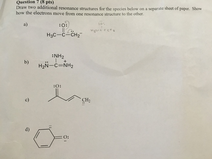 Solved Draw two additional resonance structures for the