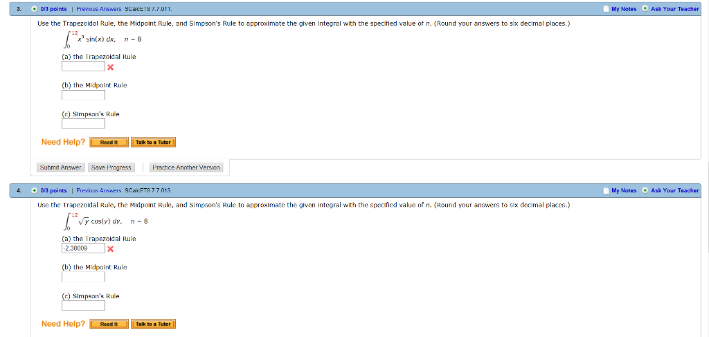 Solved Use The Trapezoidal Rule, The Midpoint Rule, And | Chegg.com