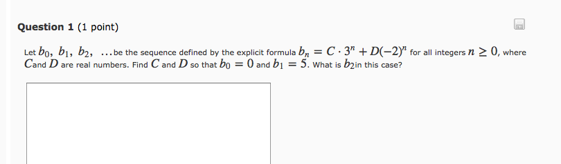 Solved Question 1 (1 Point) Let B0, B1, B2, ... Be The | Chegg.com