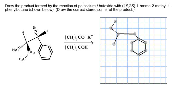 Solved Draw the product formed by the reaction of potassium | Chegg.com