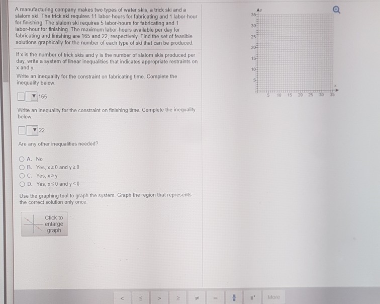 Solved A manufacturing company makes two types of water