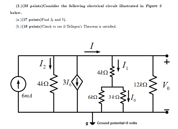 Solved Consider The Following Electrical Circuit Illustrated | Chegg.com