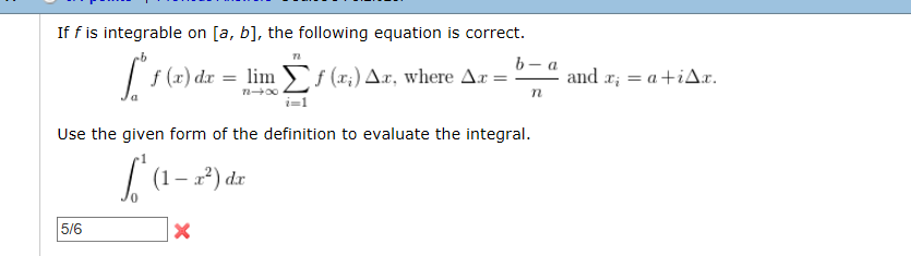 Solved If F Is Integrable On [a, B], The Following Equation | Chegg.com