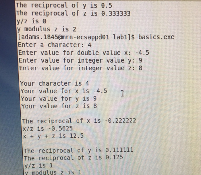 Solved Hey I need a simple code to run like the picture. It | Chegg.com