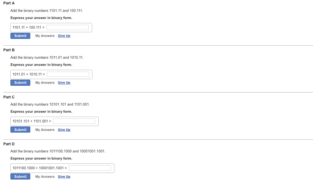 solved-part-a-add-the-binary-numbers-1101-11-and-100-111-chegg