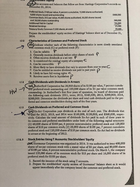 Solved Accounts And Balances That Follow Are From Hastings Chegg