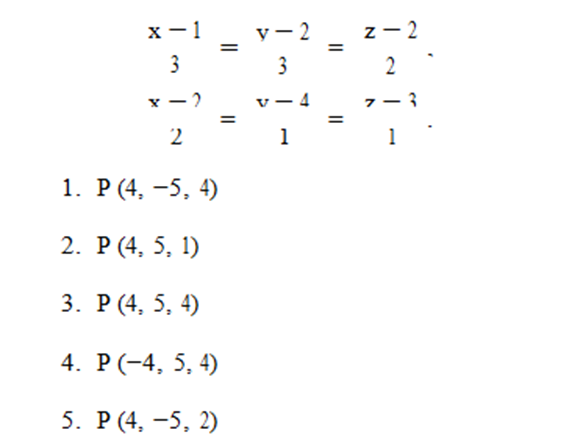 Solved P(4, -5, 4) P(4, 5, 1) P(4, 5, 4) P(-4, 5, 4) | Chegg.com