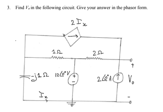 solved-find-vo-in-the-following-circuit-give-your-answer-in-chegg