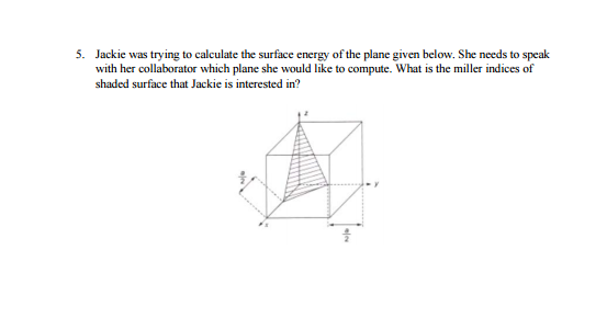 Solved Jackie was trying to calculate the surface energy of | Chegg.com