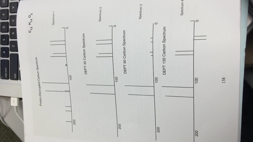 Using dept spectra, identify the number of hydrogens | Chegg.com