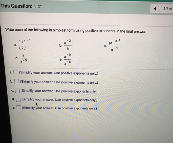 solved-write-each-of-the-following-in-simplest-form-using-chegg