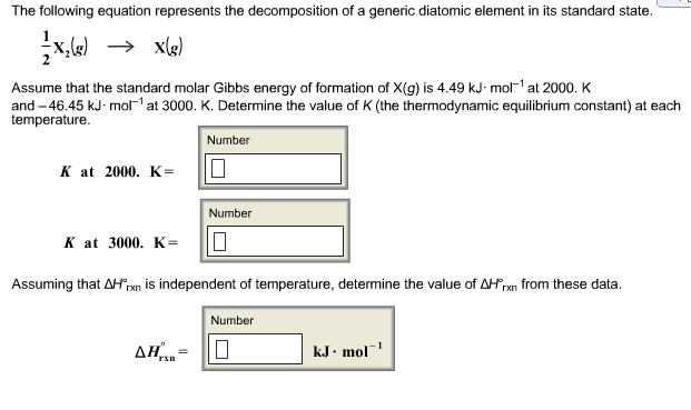 Solved The following equation represents the decomposition | Chegg.com