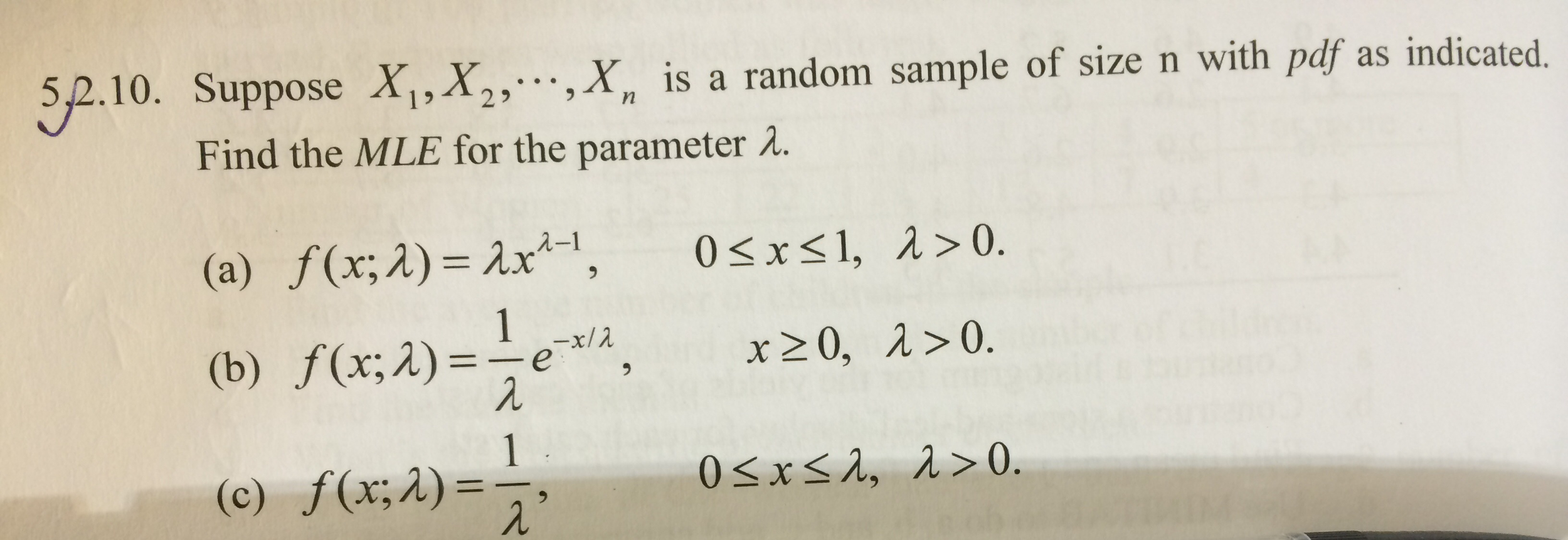 Solved Suppose X1, X2, , Xn Is A Random Sample Of Size N | Chegg.com