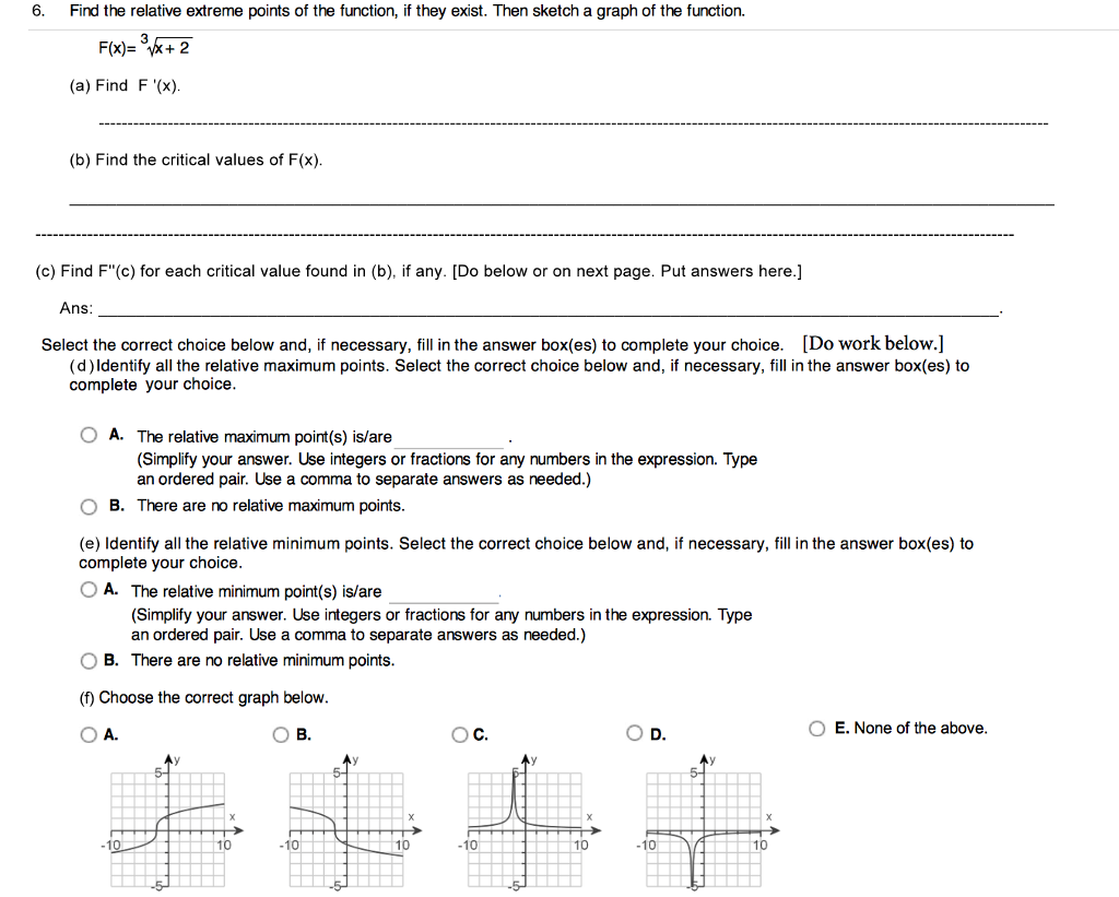 What Is A Relative Extreme Point