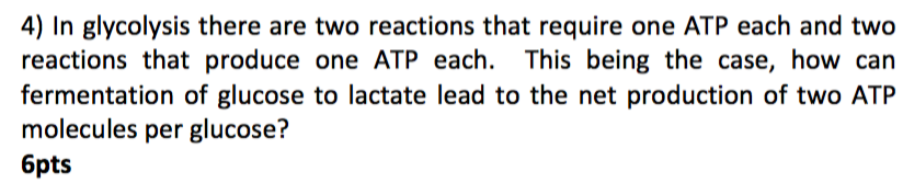 Solved In glycolysis there are two reactions that require | Chegg.com