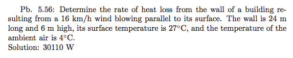 Solved Determine the rate of heat loss from the wall of a | Chegg.com