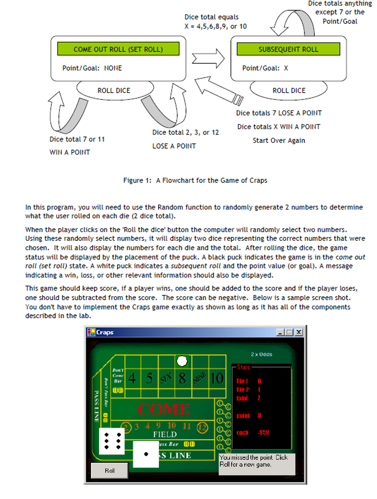 Solved The rules for the Craps game are below. The Rules | Chegg.com
